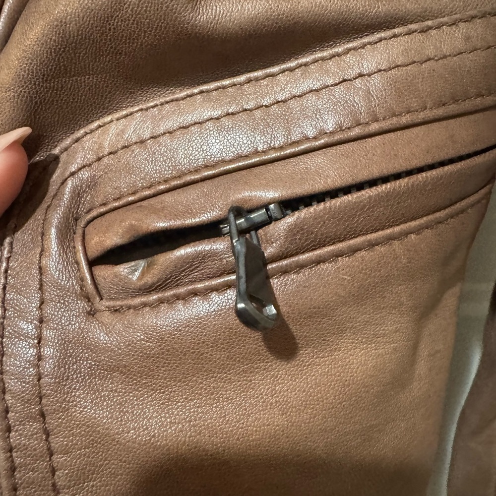 BiBi Firenze Genuine Leather Jacket in Rich Brown|Vintage| - Picture 4 of 9